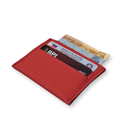 Slimslip Genuine Leather Card and Bill Holder in Red