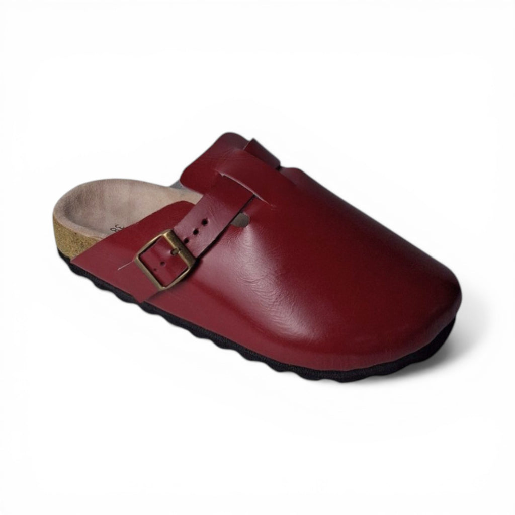 Size 38 - Clogs Scarlet Red Napa Leather