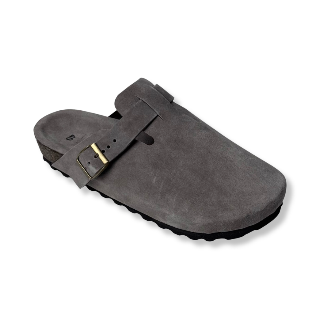 Size 40 - Clogs Taupe Suede Leather Proto 3