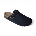 Clogs Black Suede Leather