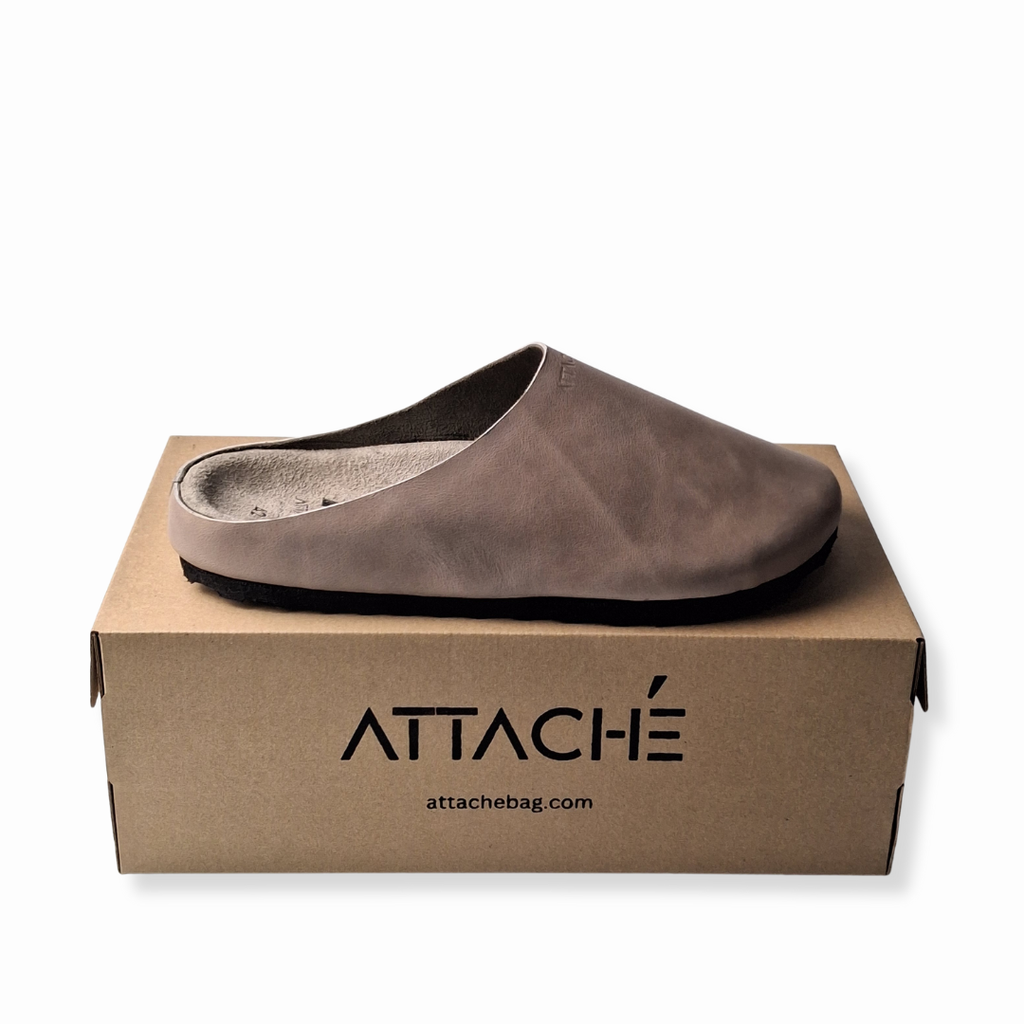 Size 42 ONLY: Beige Napa MULE Genuine Leather