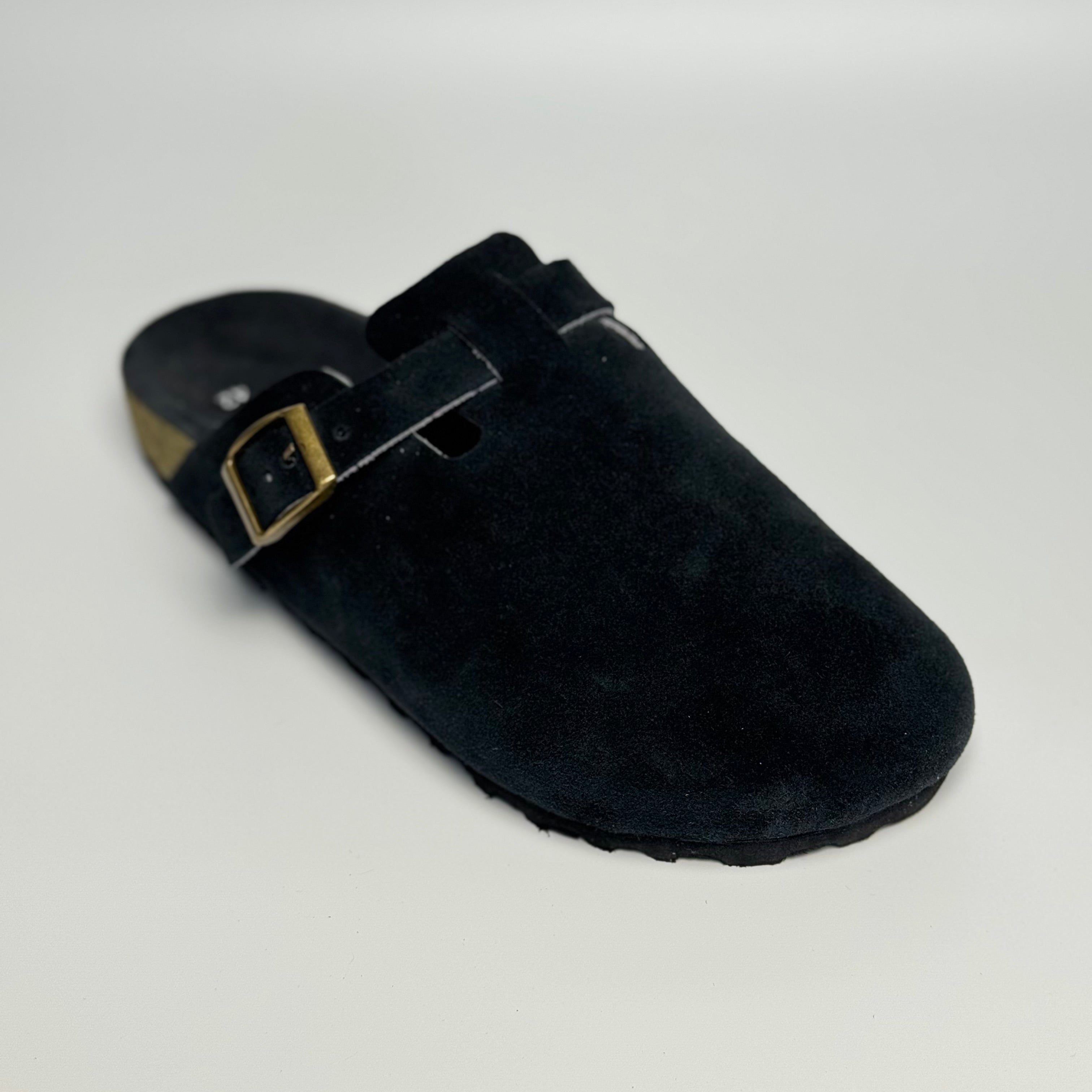 Clogs Genuine Leather Suede "Blackout"