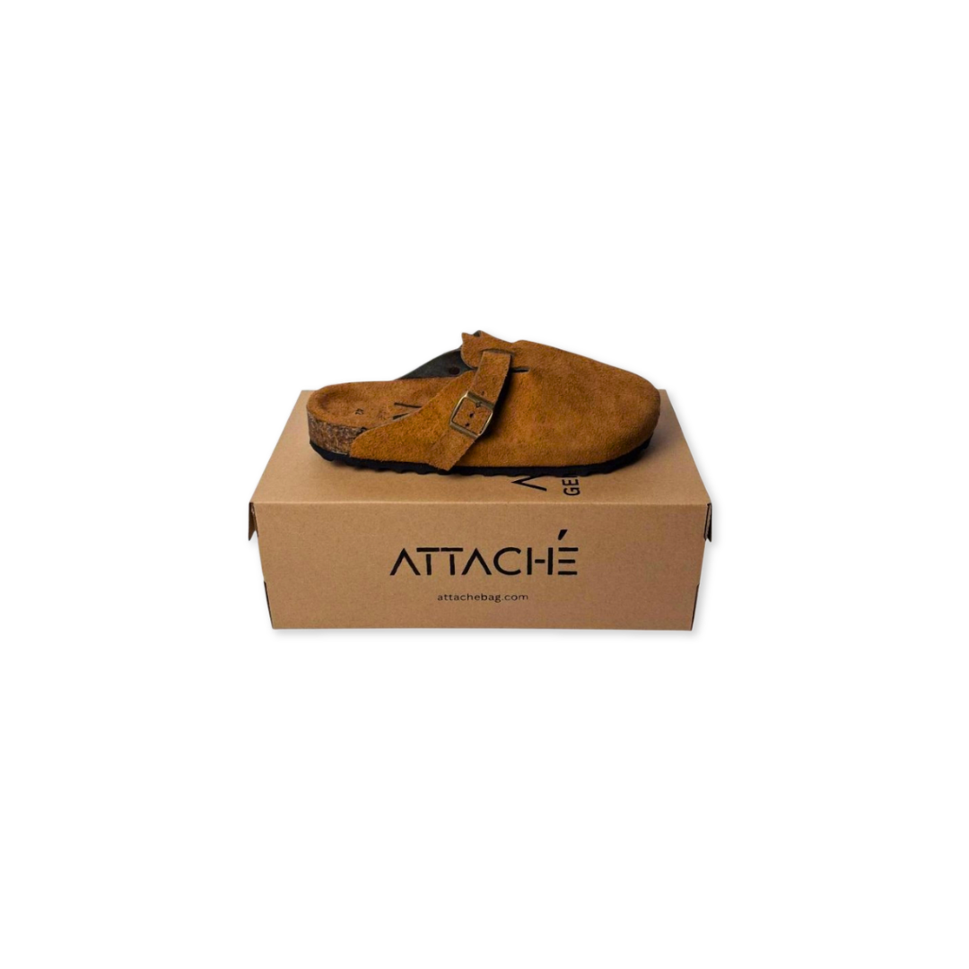Clogs Mochaccino Suede Leather