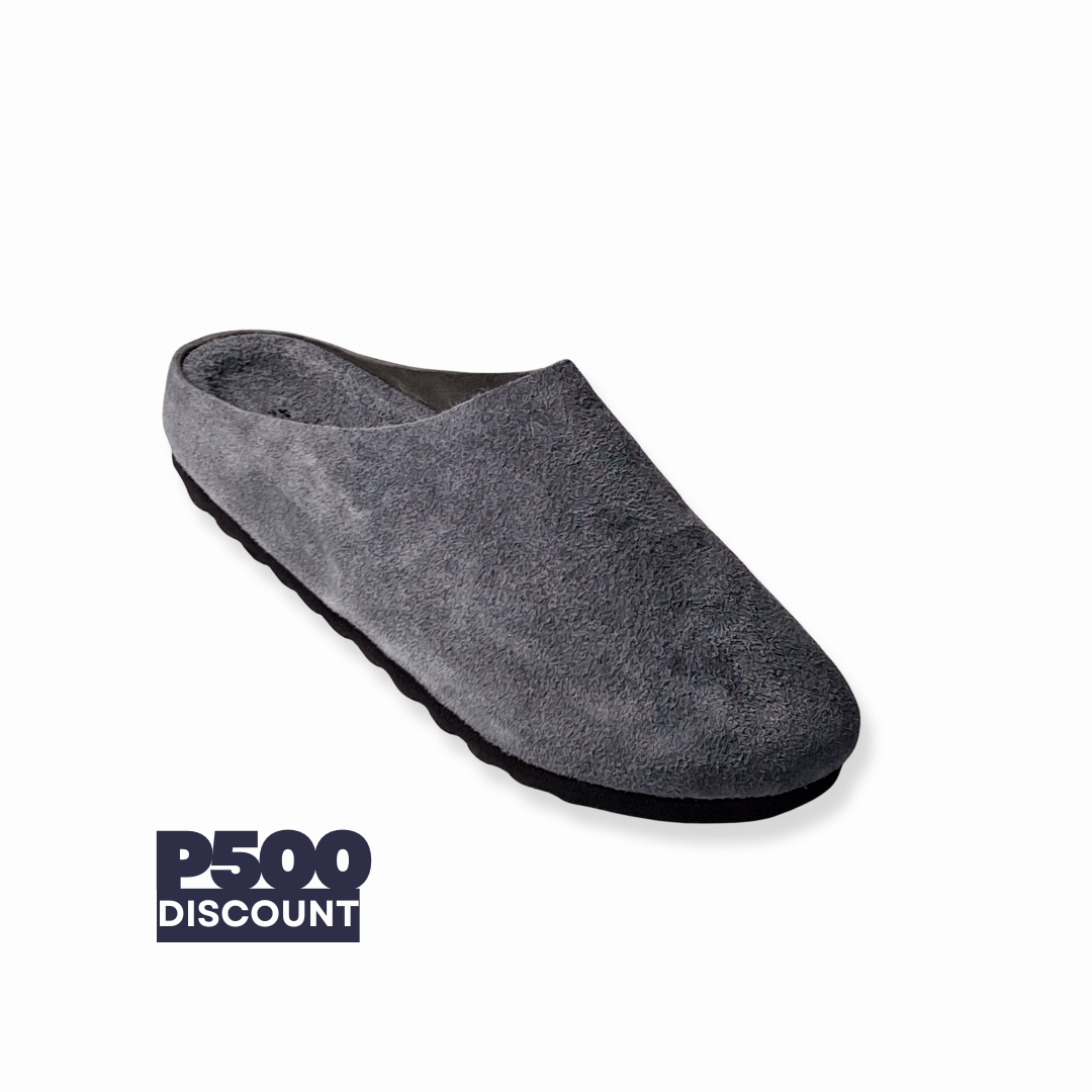 SIZE 35, 42 ONLY: Spruce Blue MULE Genuine Bovine Leather