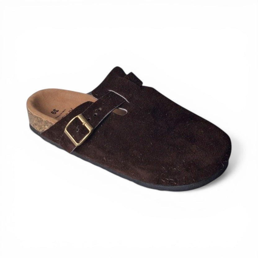 Size 37 - Clogs Choco Suede Leather – Attache Bags
