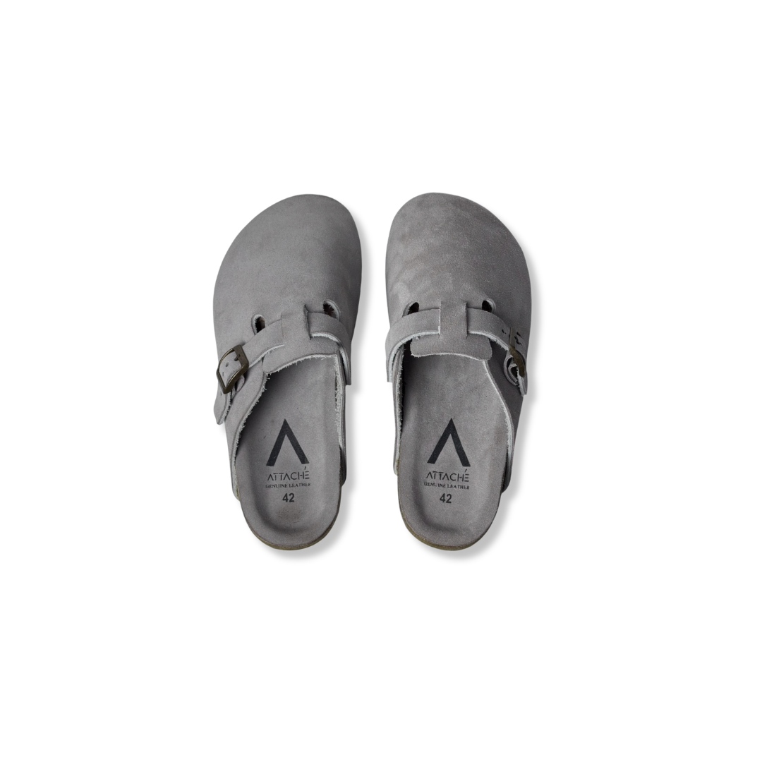 Size 42 - Clogs Taupe Suede Leather Proto 2