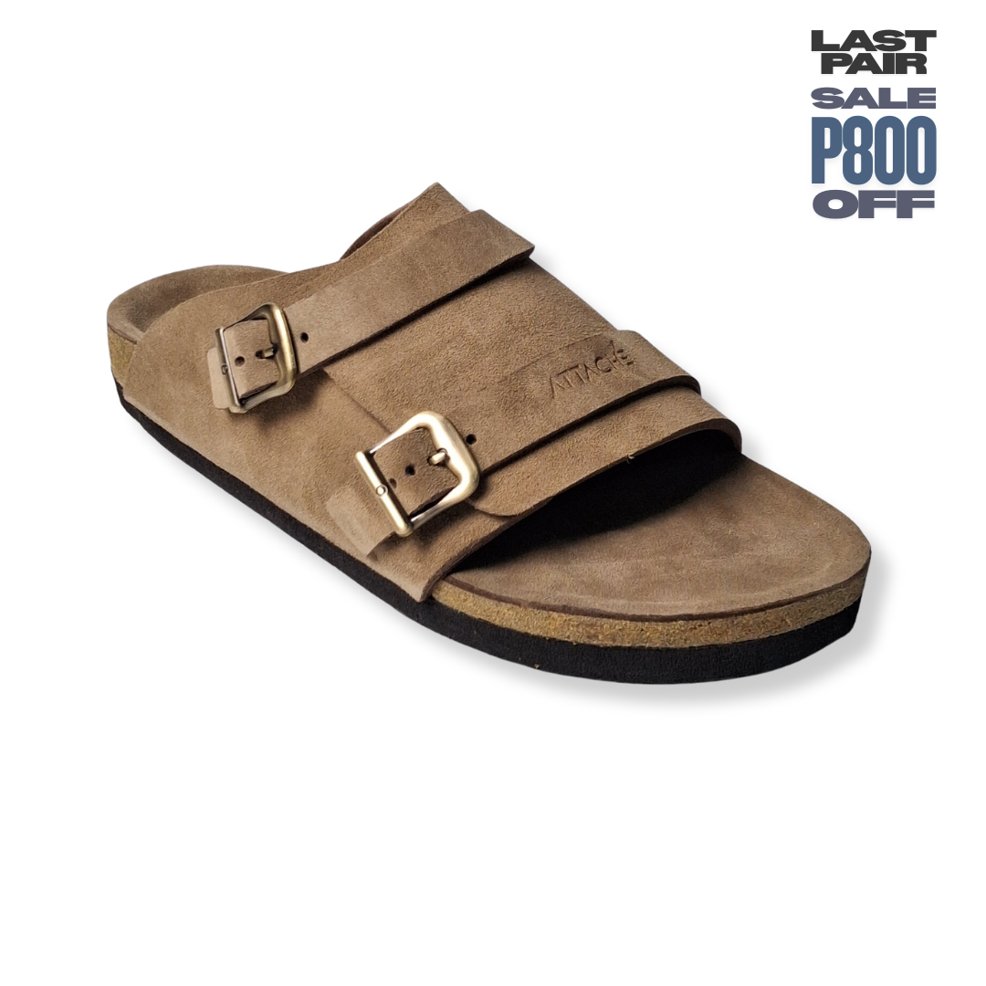 Size 37, 44, 45 - Double Buckle "Hazelnut"