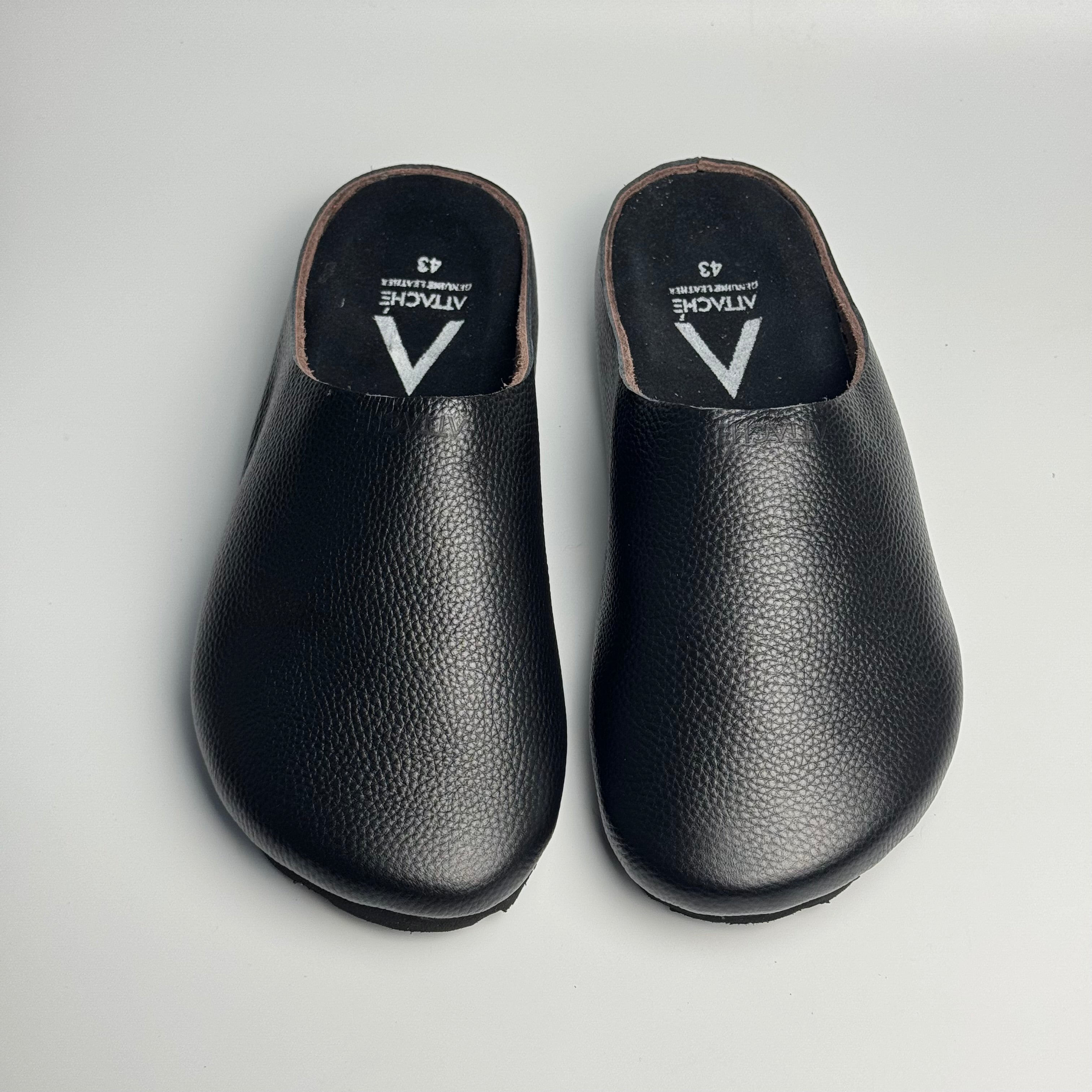 Mule Premium “Blackout” Grain Leather