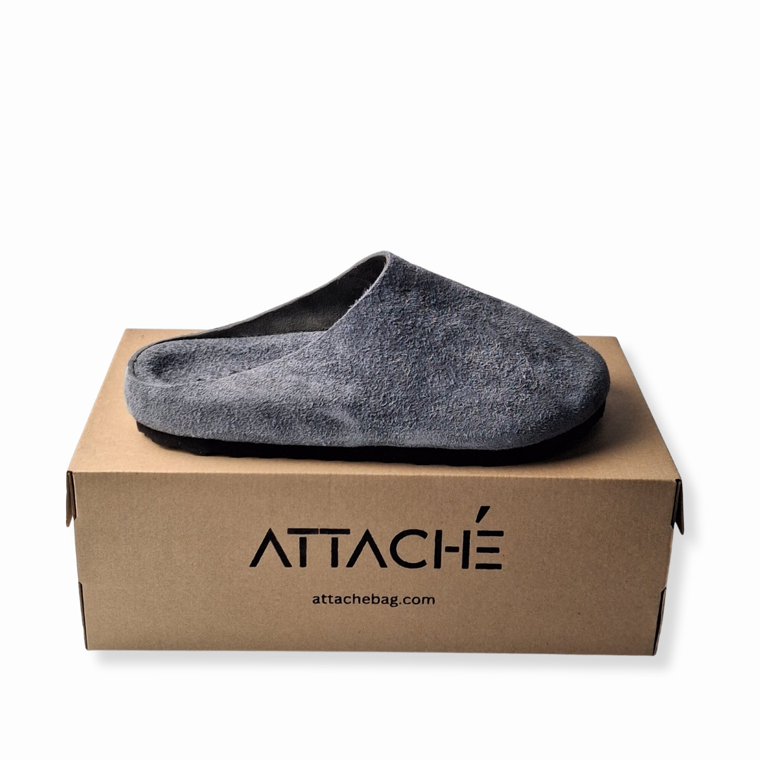 SIZE 35, 42 ONLY: Spruce Blue MULE Genuine Bovine Leather