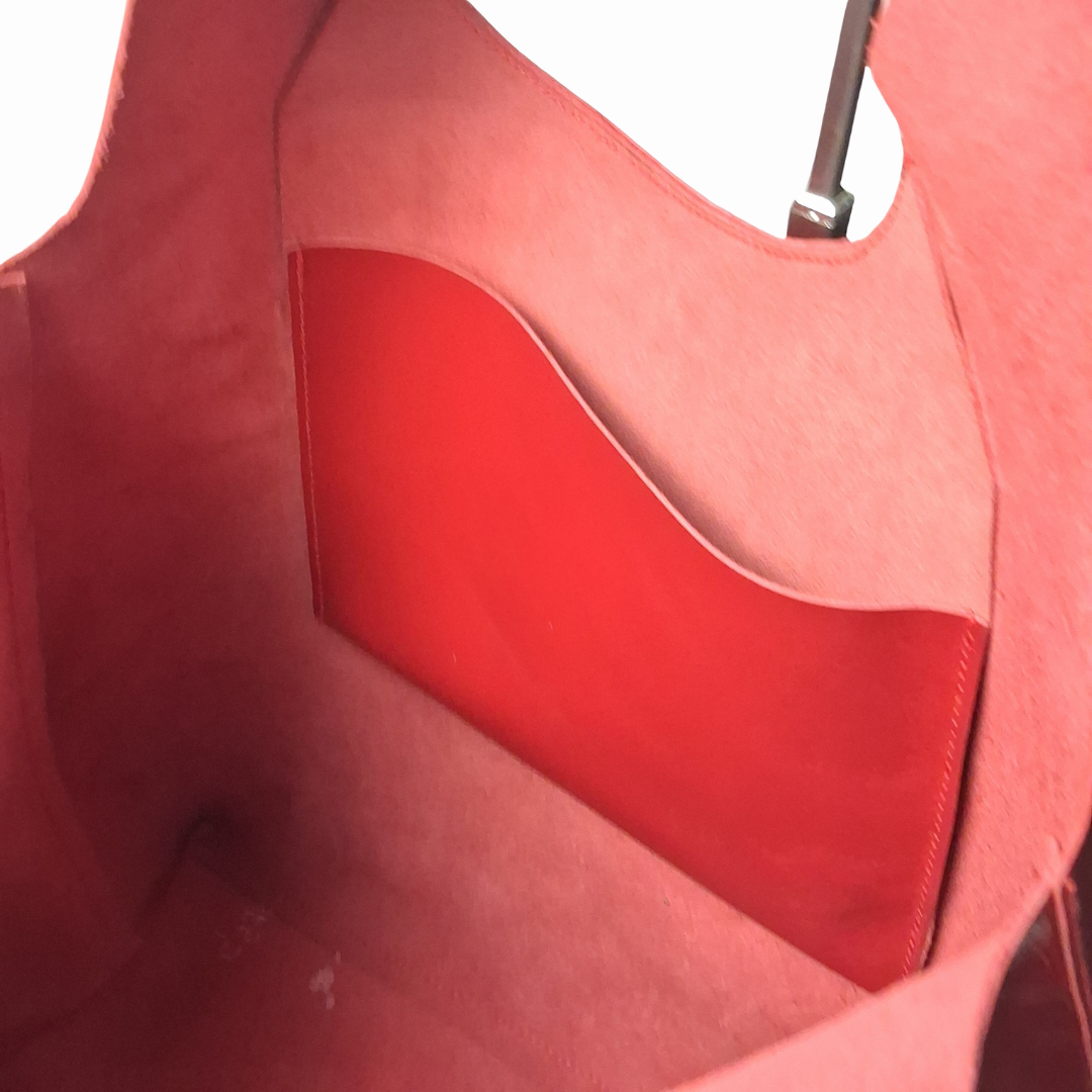 Arch Sack Genuine Leather Tote - Crumpled Scarlet