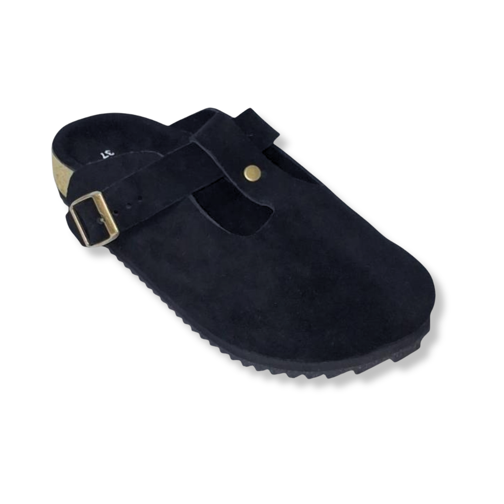 MJ Clogs V3 Non-Slip All Black Suede Leather