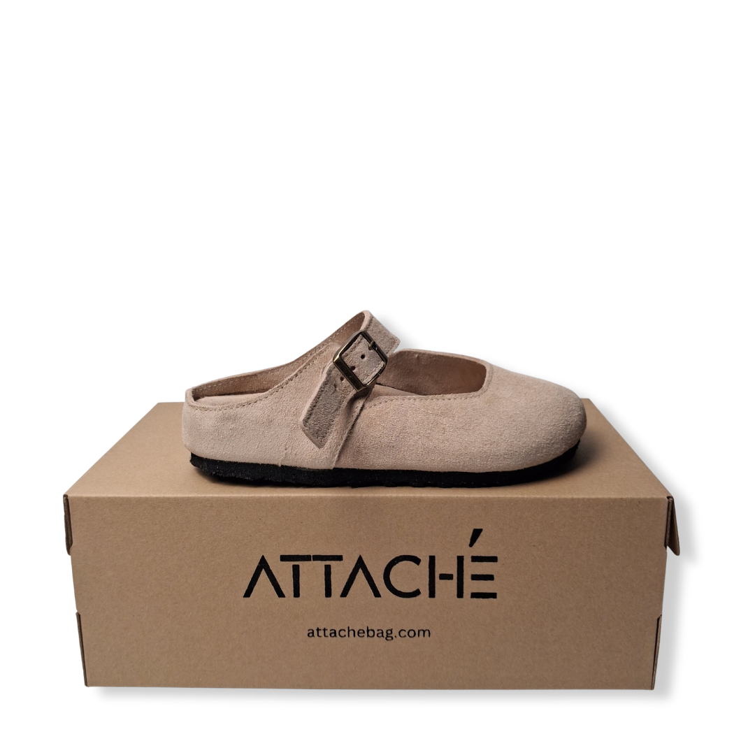 Merry Jane Clogs V1 Genuine Leather in Nude