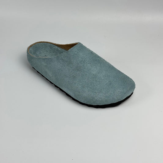 Premium Mule Genuine Suede Leather “Vintage Aqua Limited”