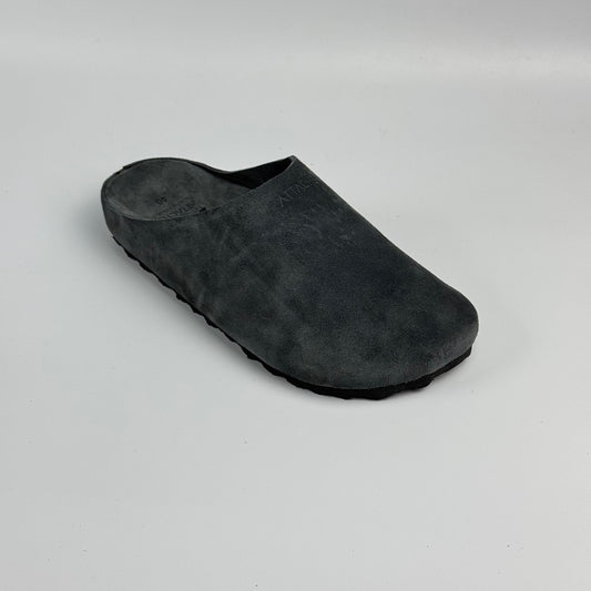 Premium Mule Genuine Suede Leather “Gray”