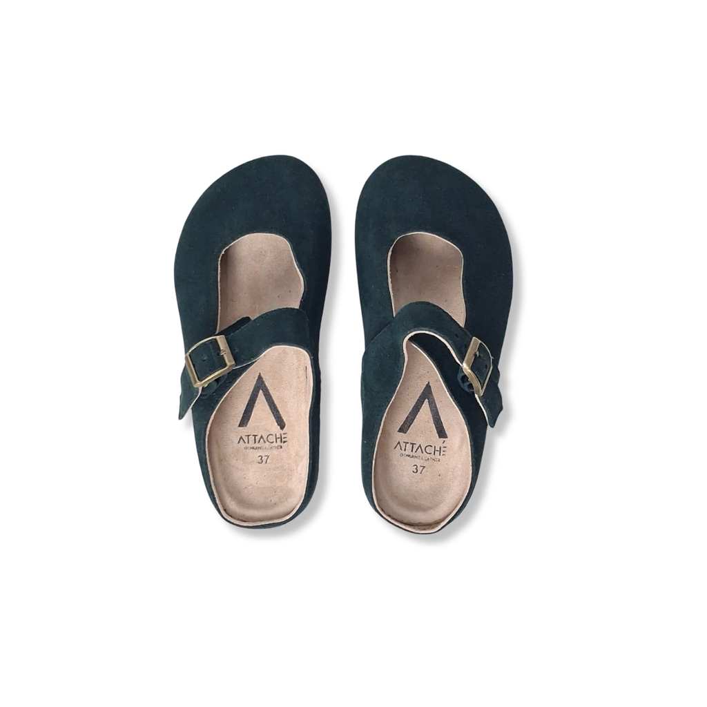 MJ Clogs V2 Non-Slip Emerald Suede Leather