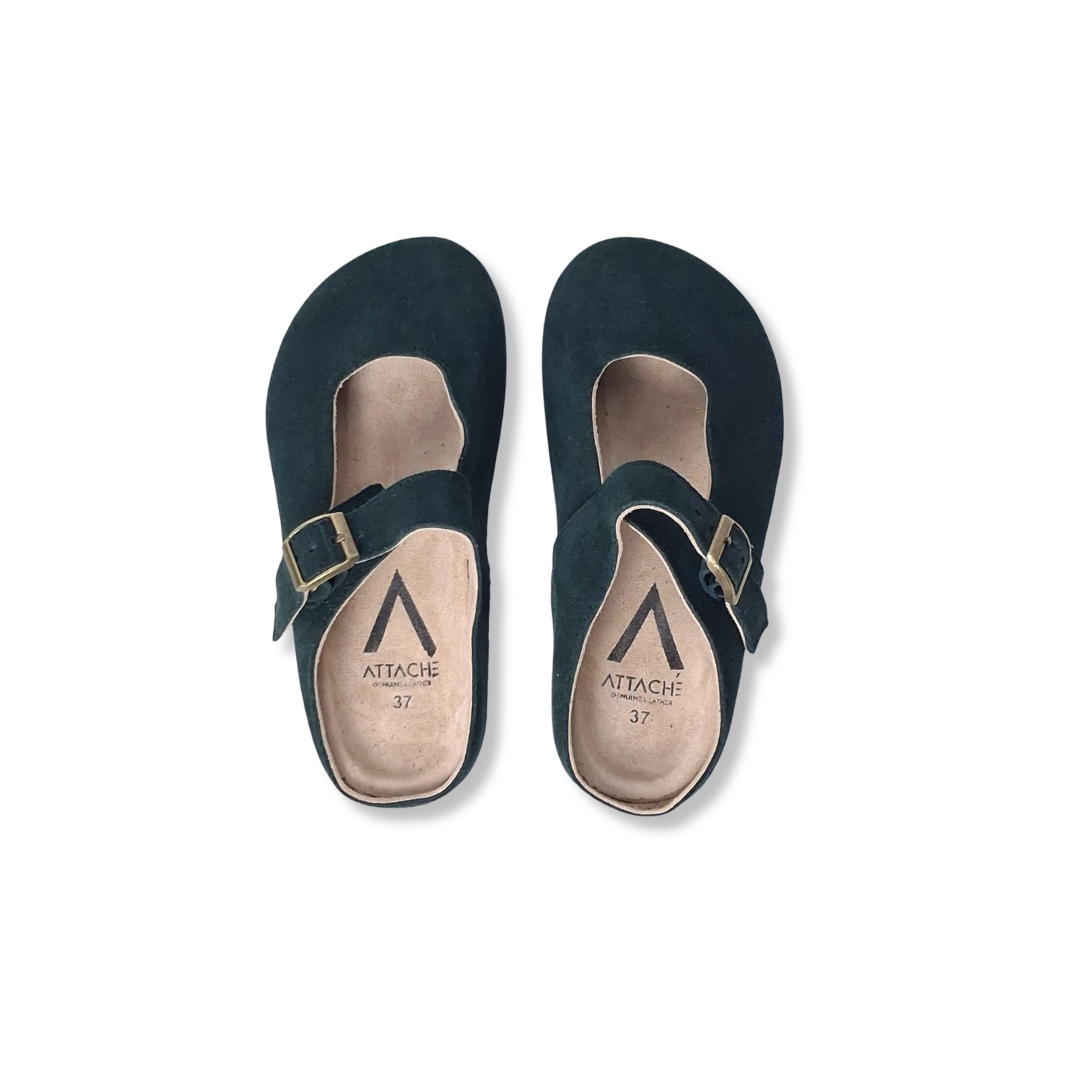 MJ Clogs V2 Non-Slip Emerald Suede Leather
