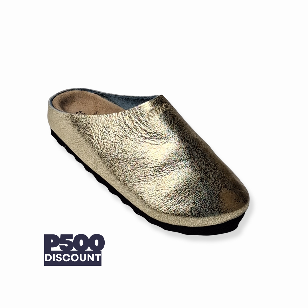 SIZE 35 ONLY: Gold V2 MULE Genuine Bovine Leather
