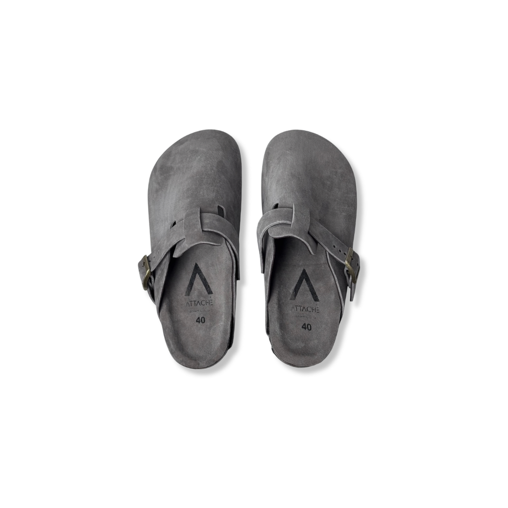 Size 40 - Clogs Taupe Suede Leather Proto 3