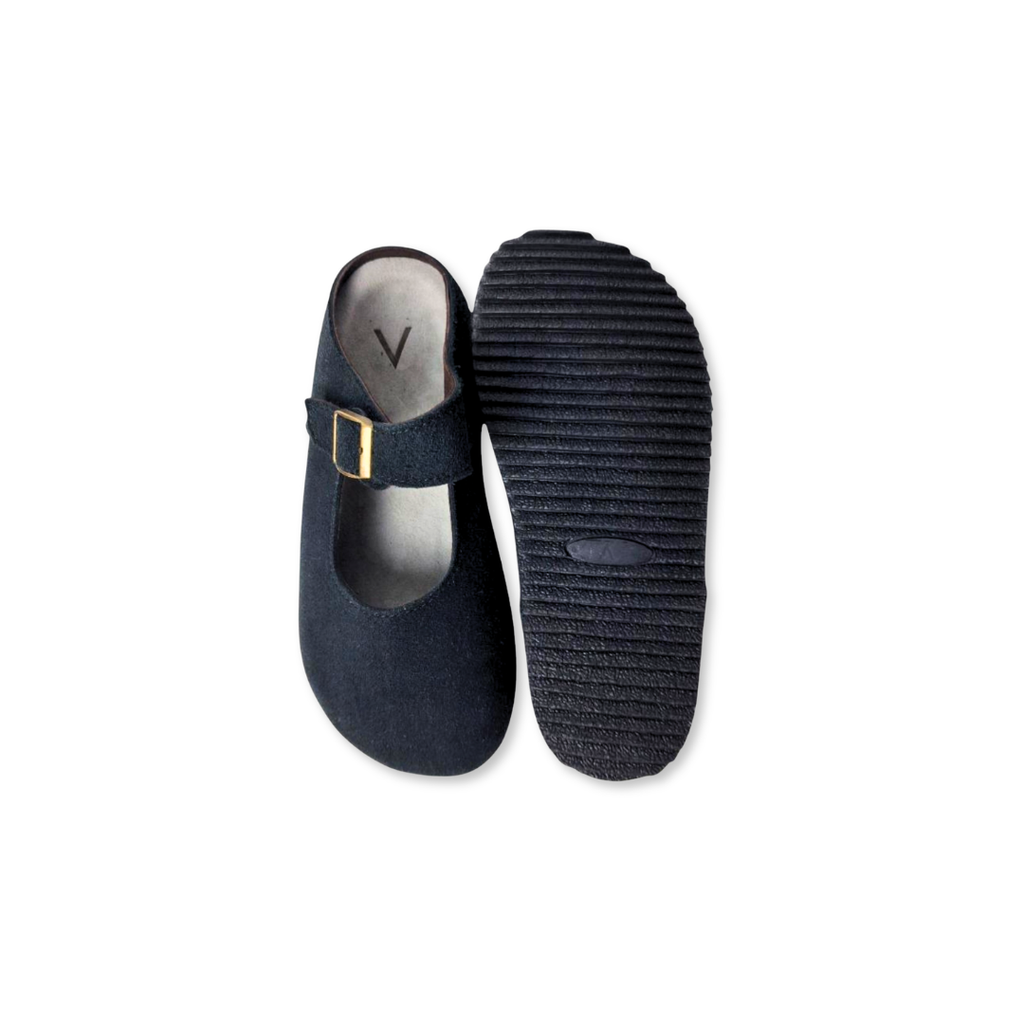 MJ Clogs V2 Non-Slip Prototype Black Suede Leather