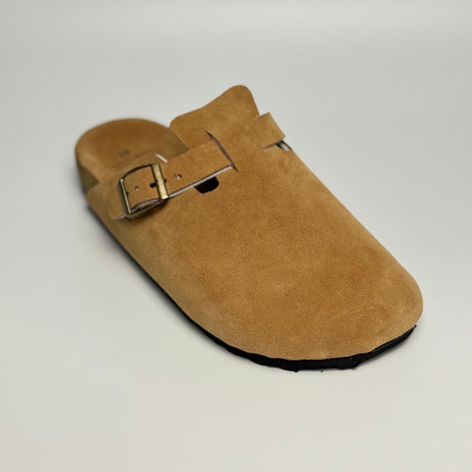 Clogs Premium Genuine Leather Slip-on "Tan"