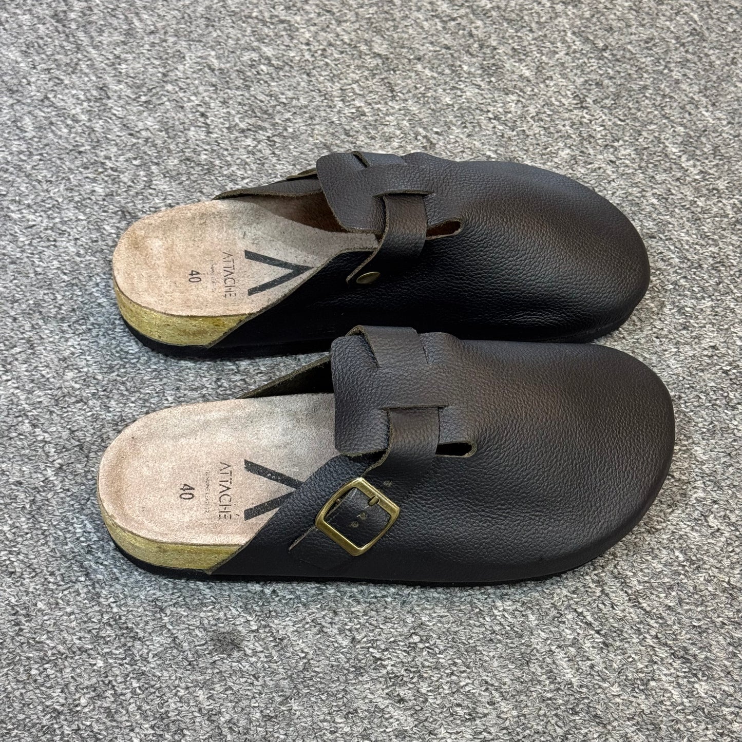 Clogs Premium Black Tumbled Leather V2