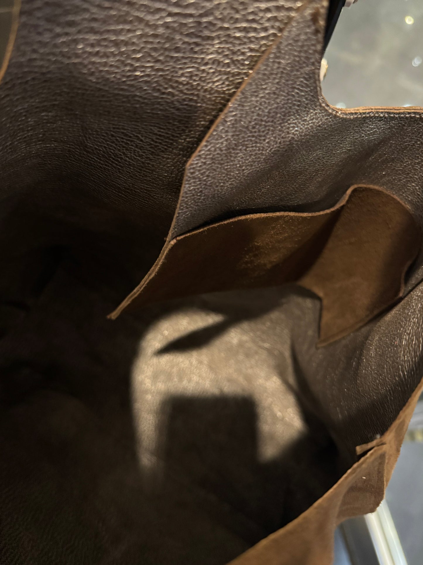 Arch Sack Repurposed Genuine Leather Tote - Mocha Suede