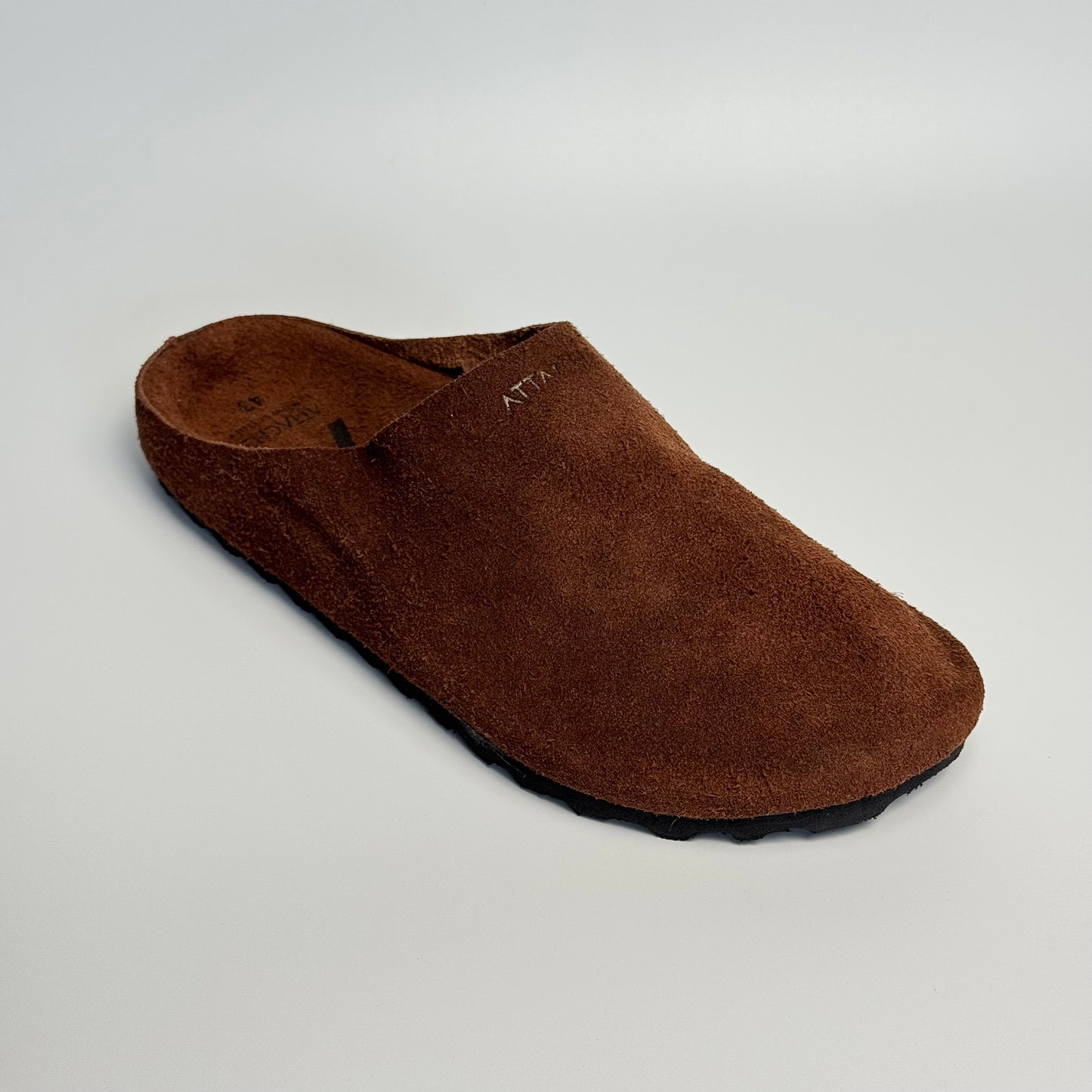 Mule Soft Suede Leather “Pecan”