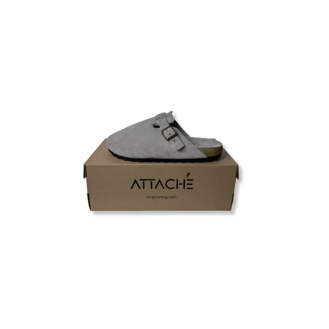 Size 42 - Clogs Taupe Suede Leather Proto 2