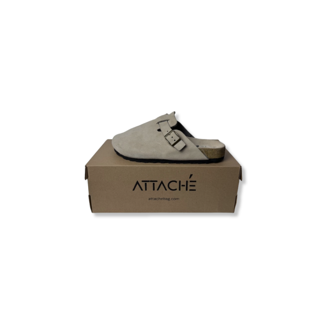 Size 41 - Clogs Taupe Suede Leather Proto 1