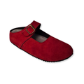 MJ Clogs V2 Non-Slip Prototype Deep Red Suede Leather