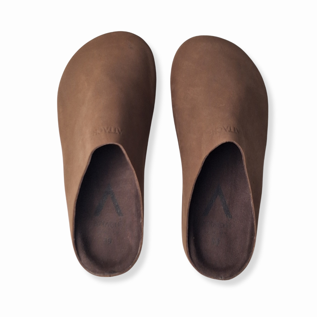 Mocha Napa MULE Genuine Leather