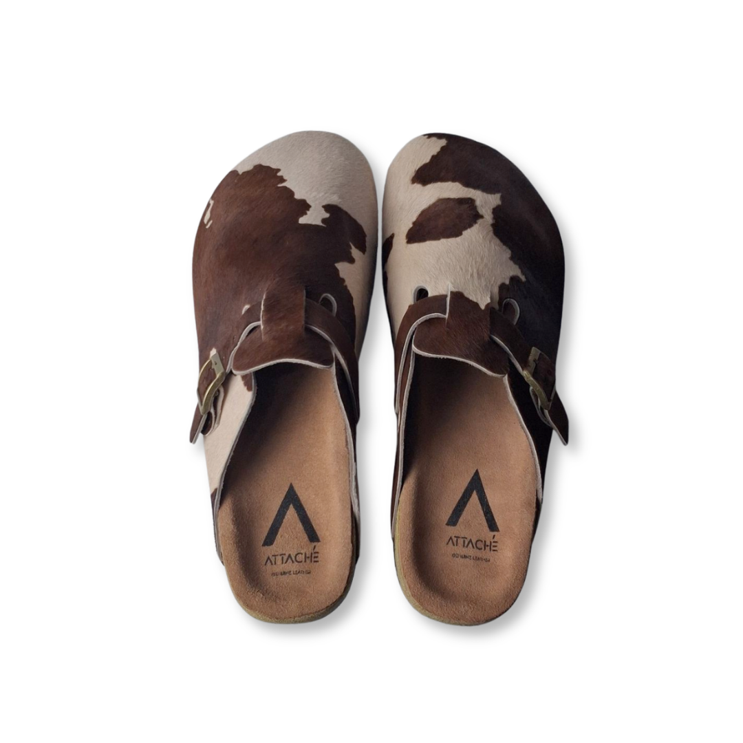 Size 41, 46 - Clogs Moo Moo Cow Leather