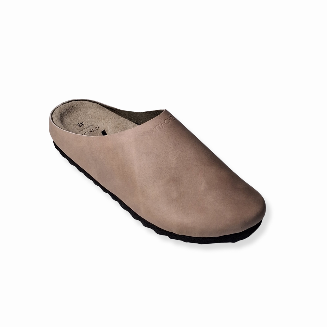 Size 42 ONLY: Beige Napa MULE Genuine Leather