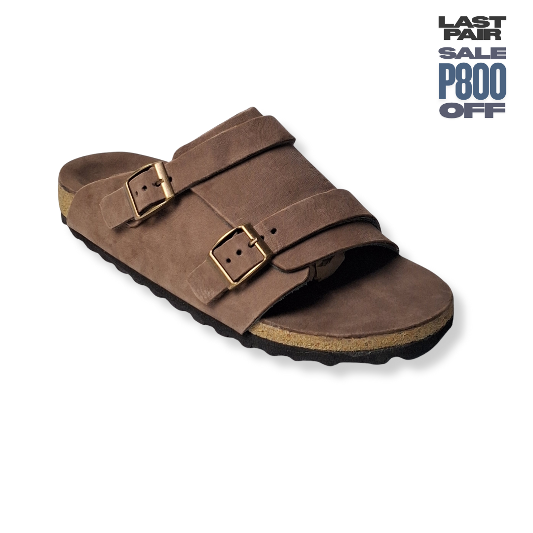 Size 41 - Double Buckle "Mocha Goat”