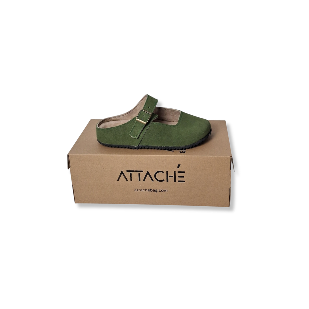 MJ Clogs V2 Non-Slip Fern Suede Leather