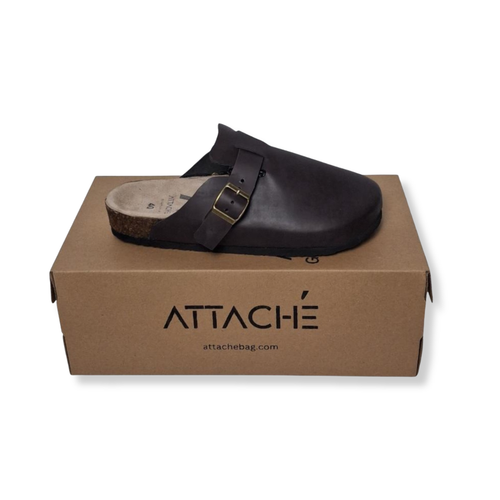 Clogs Dark Choco Napa Leather