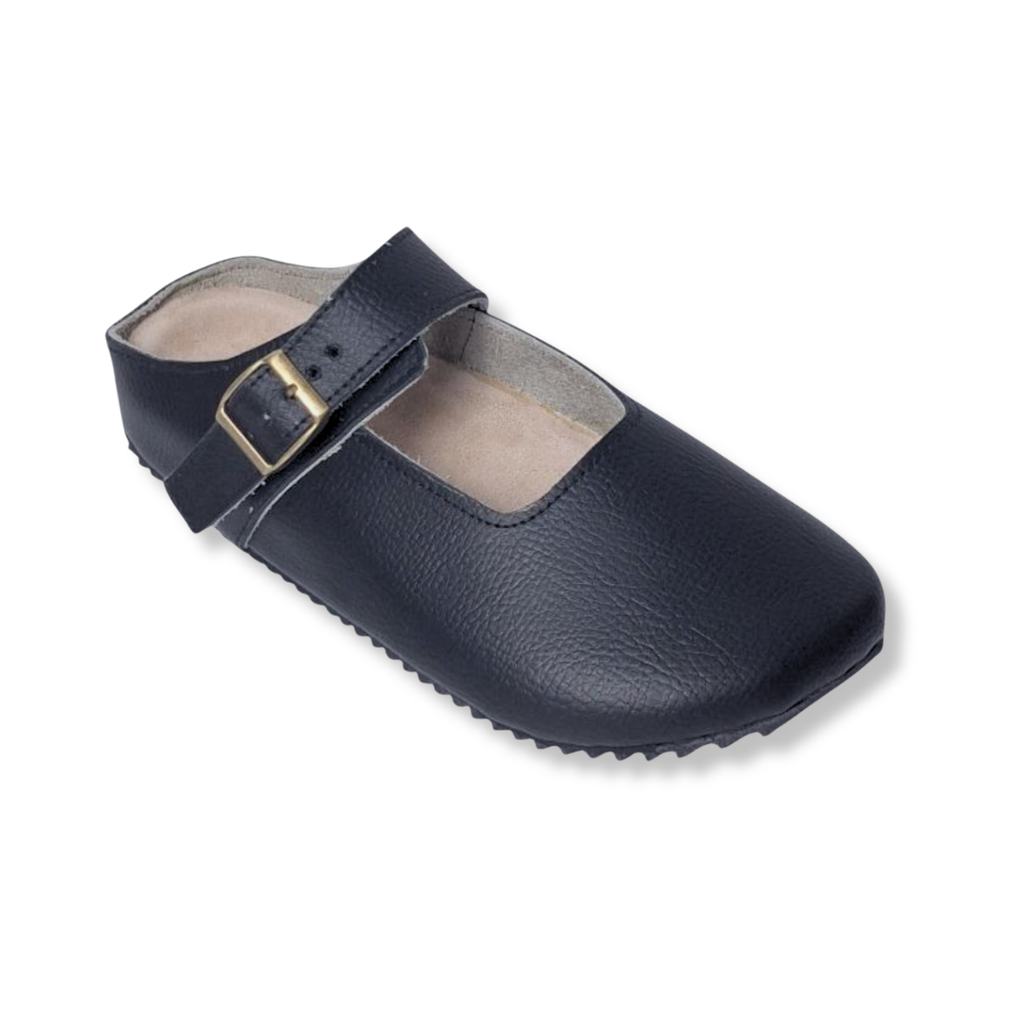 MJ Clogs V2 Non-Slip Black Grain Leather