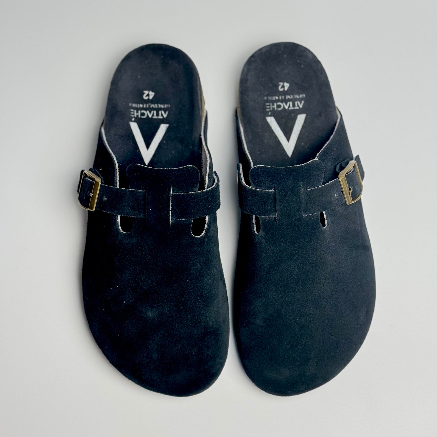 Clogs Premium Genuine Leather Slip-on "Blackout"
