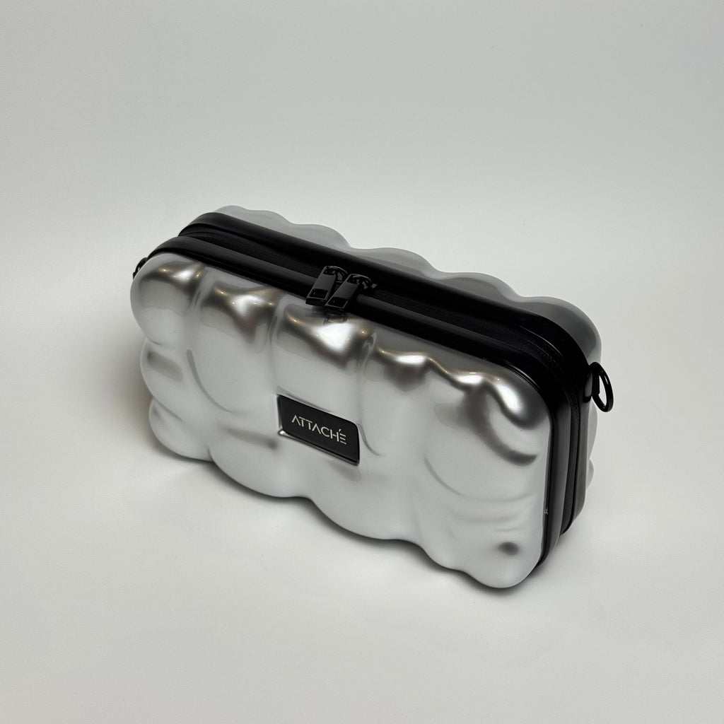 Silver Bubble Mini Luggage Bag