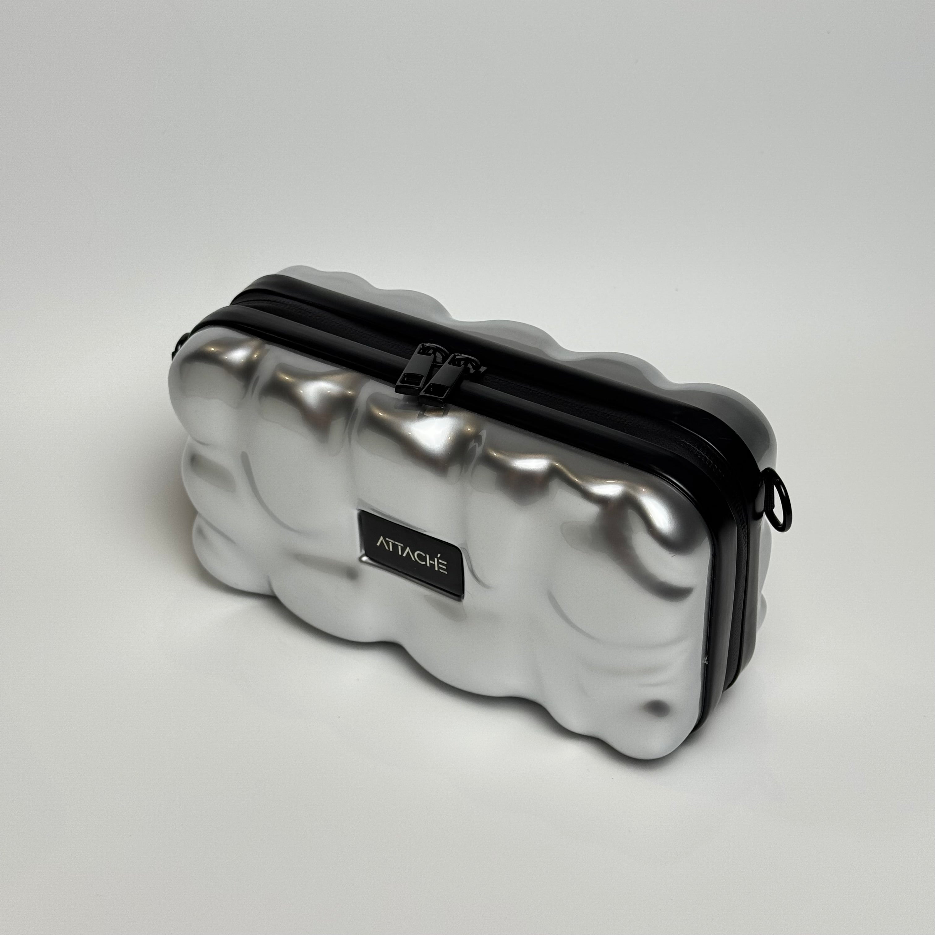 Silver Bubble Mini Luggage Bag