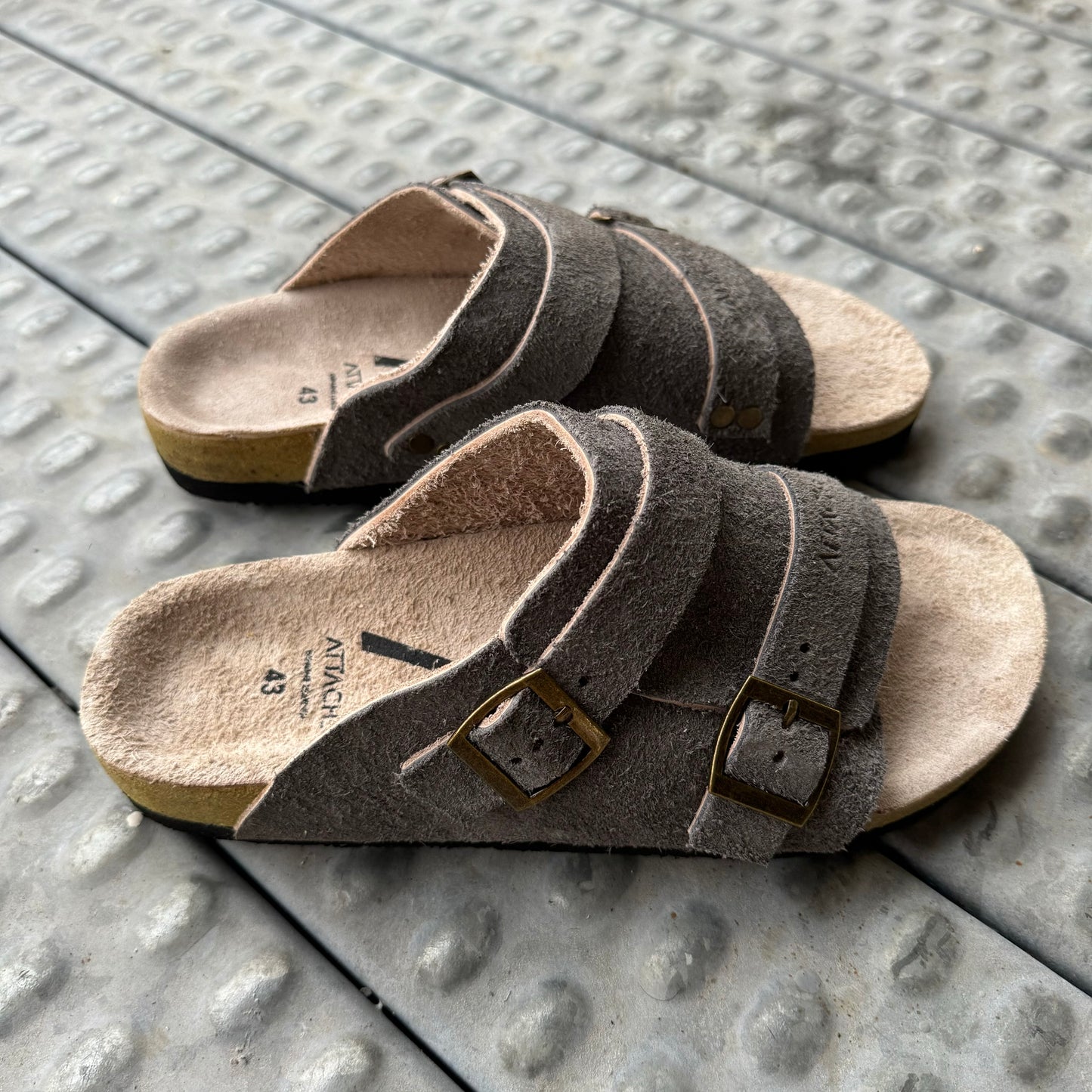 Limited Edition: Passeo Double Buckle “Gray/Taupe”