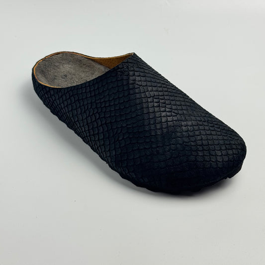 Mule Dragon Skin “Black” Limited Ed - Genuine Leather
