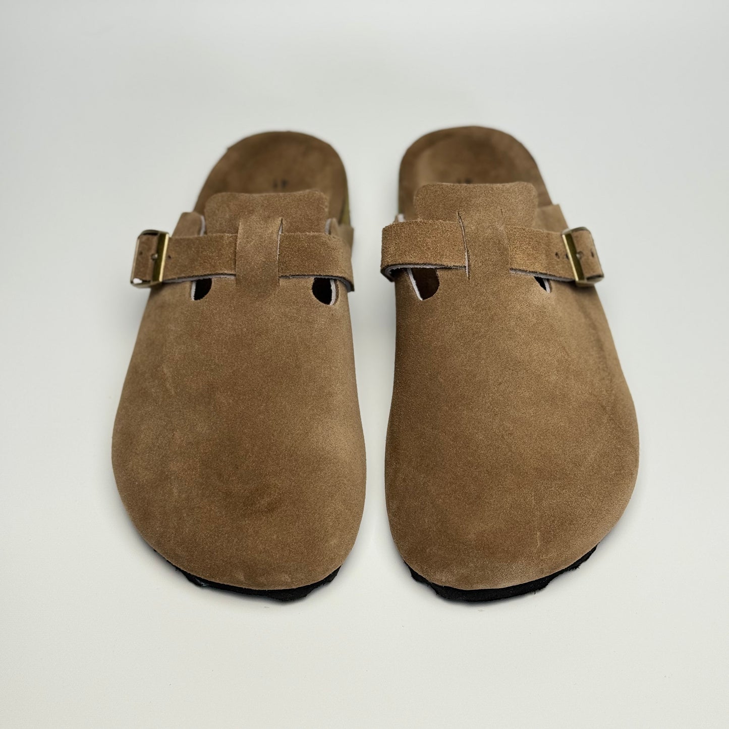 Clogs Premium Genuine Leather Slip-on "Mocha V3"