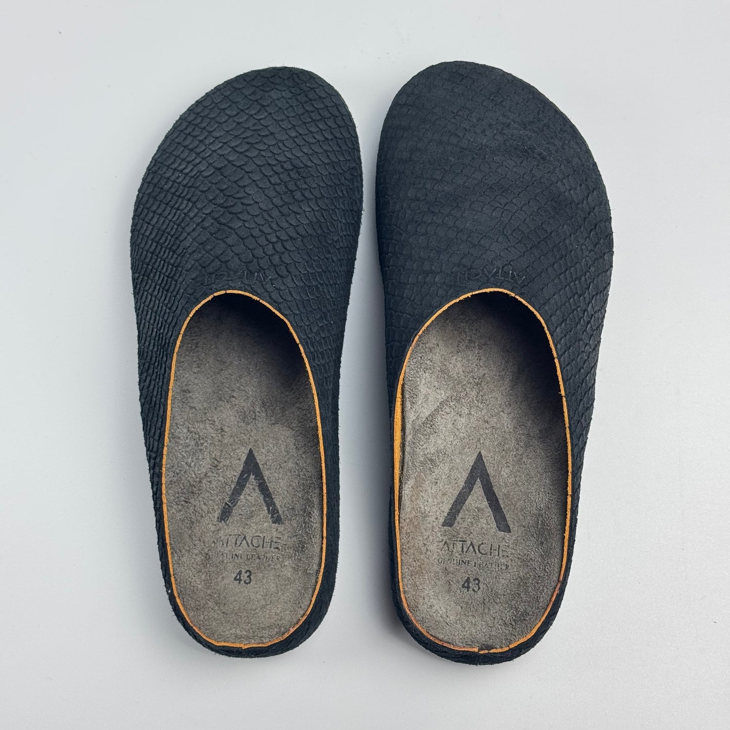 Mule Dragon Skin “Black” Limited Ed - Genuine Leather