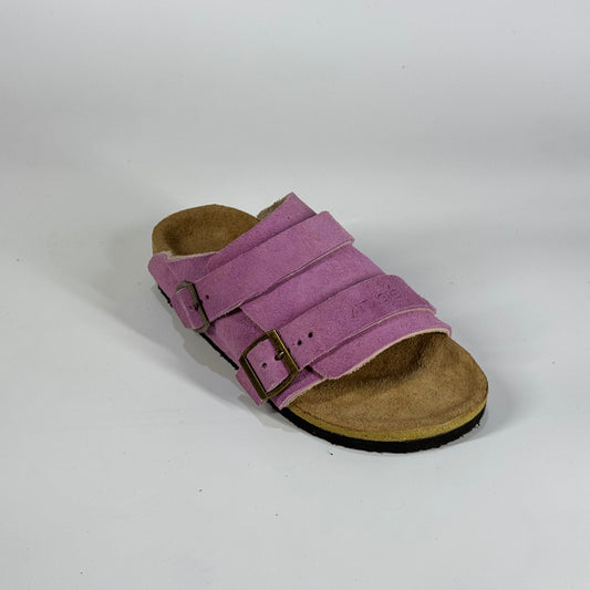 Size 37 - Passeo Double Buckle Genuine Leather Slip-on “Amethyst”