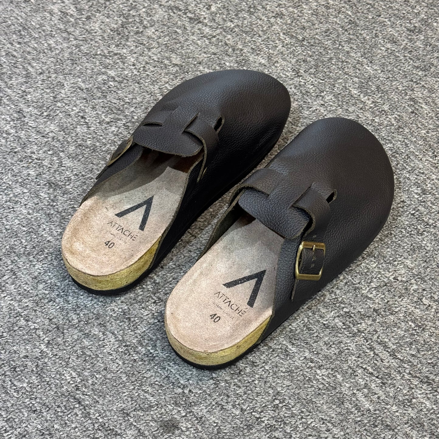 Clogs Premium Black Tumbled Leather V2