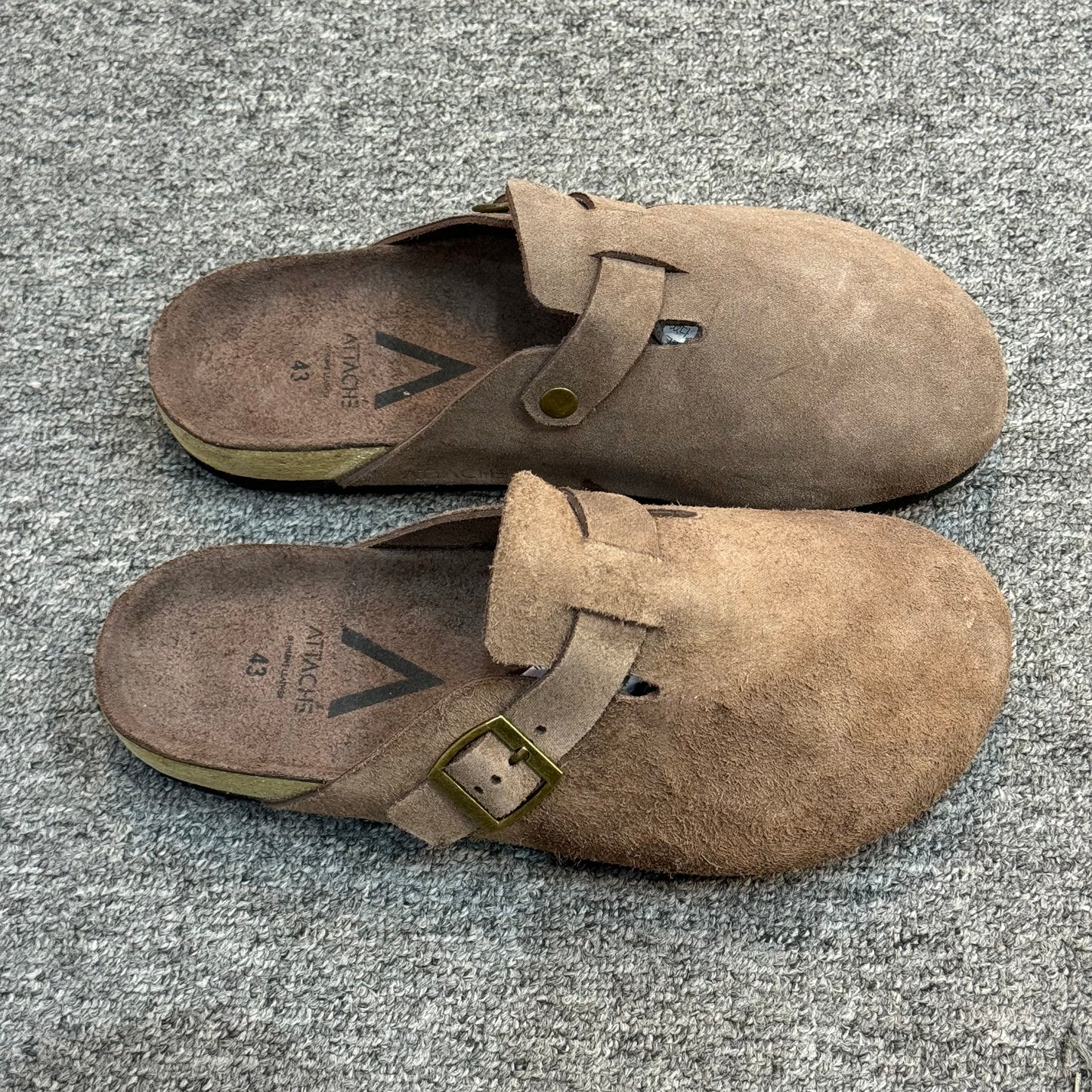 Clogs Premium Mocha Genuine Suede Leather