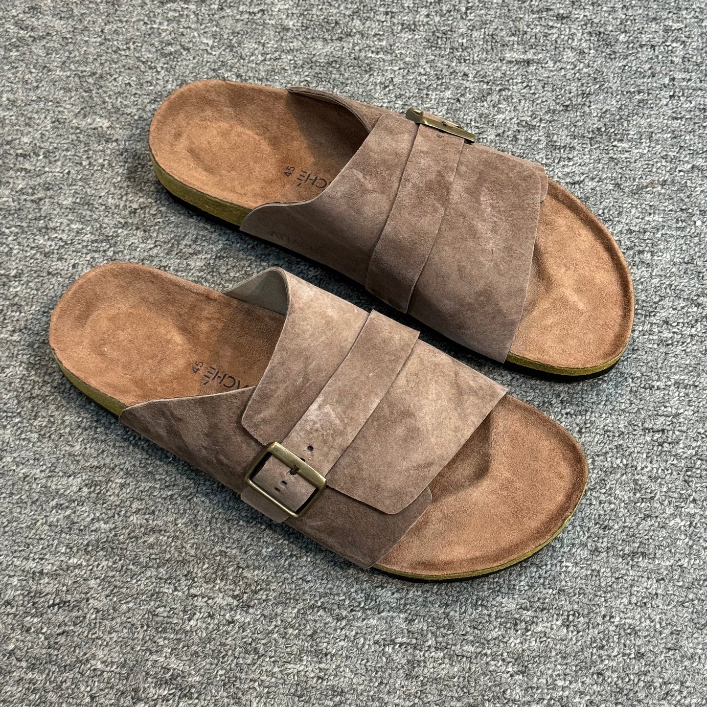 Passeo Mocha Genuine Suede Leather - Size 45