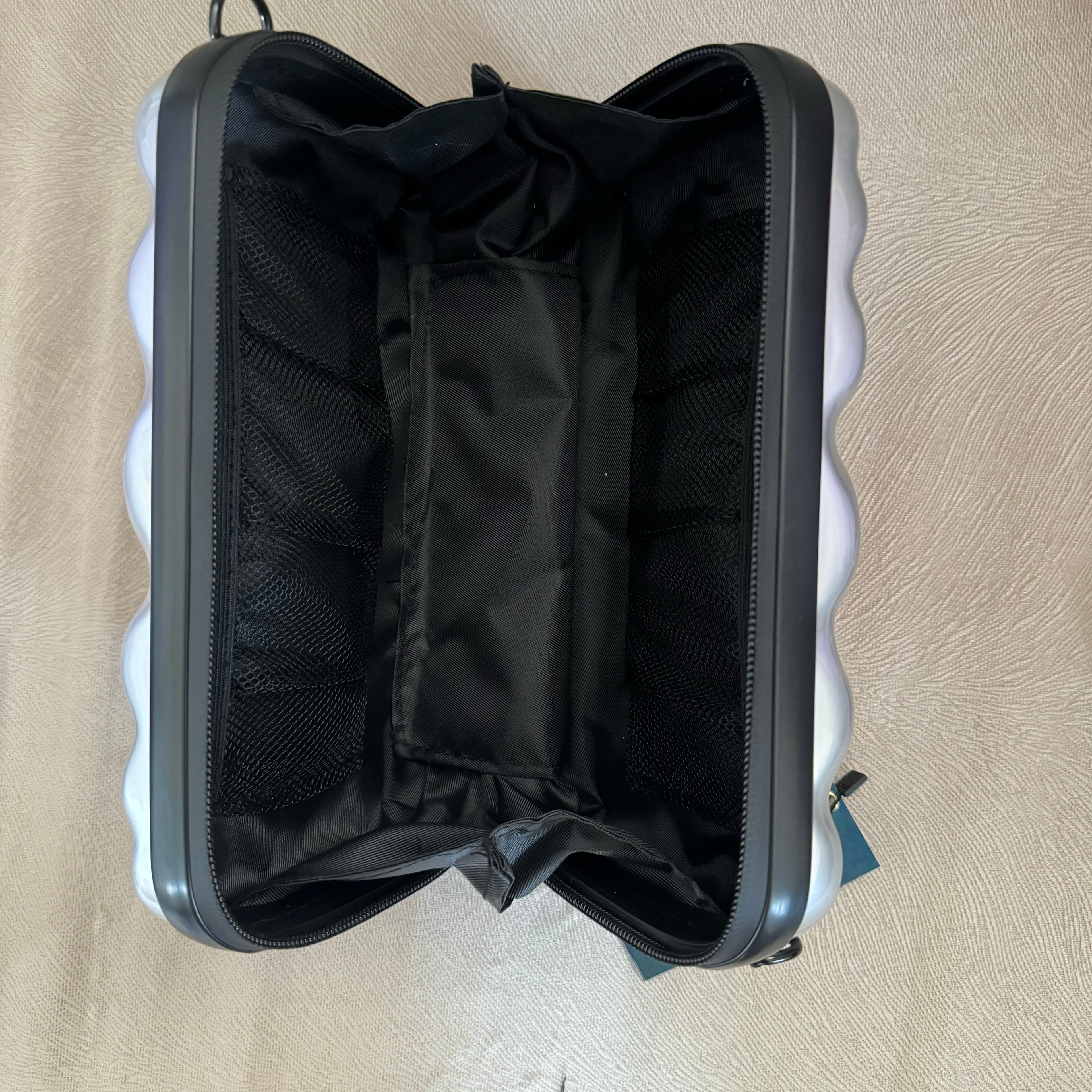 Silver Bubble Mini Luggage Bag