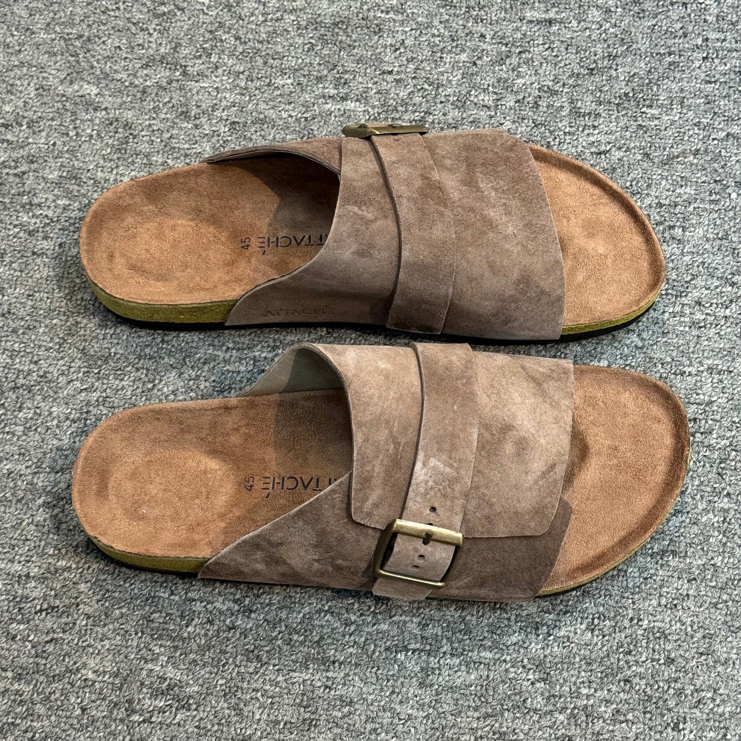 Passeo Mocha Genuine Suede Leather - Size 45